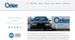 Desktop Screenshot of orionautoservice.com