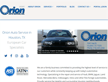 Tablet Screenshot of orionautoservice.com